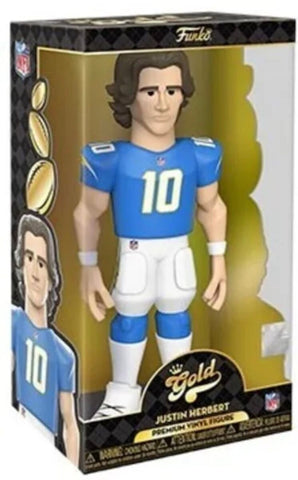 Chargers Funko Pop Vinyl - NFL Football Premium Gold Series 1 - Justin Herbert 12"
