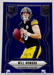 Steelers Will Howard 2025 Panini Donruss Elite No.150 #34/75 Rookie Single Card