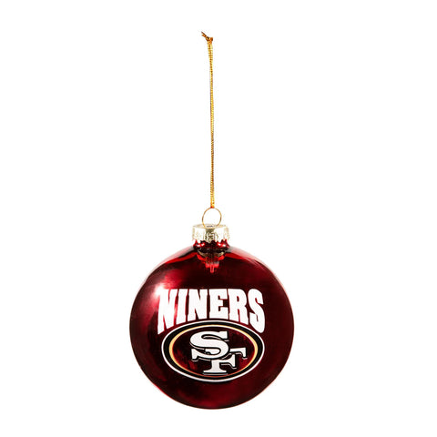 49ers Ornament Blown Glass Bulb