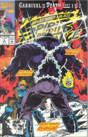 Ghost Rider and Blaze: Spirits of Vengeance Issue #9 April 1993 Comic Book