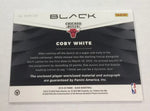 Bulls Coby White 2019-20 Panini Black #33/49 Autographed Duel Relic Rookie Single Card