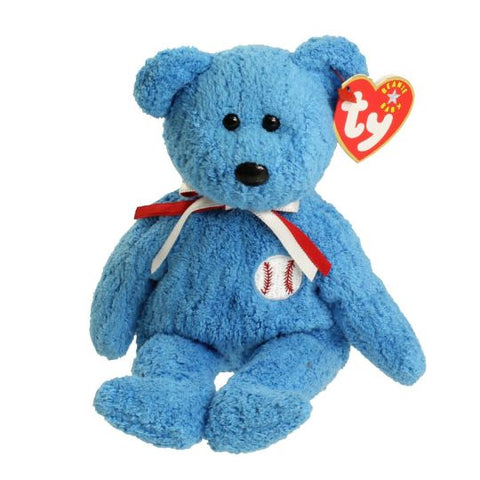 TY Beanie Baby 8.5" - Addison the Baseball Bear 2001