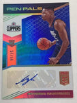 Clippers Mfiondu Kabengele 2019-20 Donruss Elite #09/35 Autographed Rookie Single Card