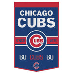 Cubs 24"x38" Wool Banner Slogan