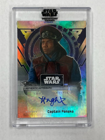 Star Wars Captain Panaka 2022 Topps Star Wars Signature Series No.A-HQ Autographed Single Card