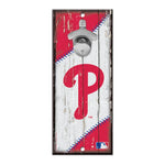 Phillies 5x11 Wood Bottle Opener Sign