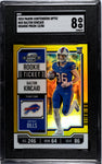 Bills Dalton Kincaid 2023 Panini Contenders Optic No.65 #13/50 Rookie SGC Graded 8 Single Card