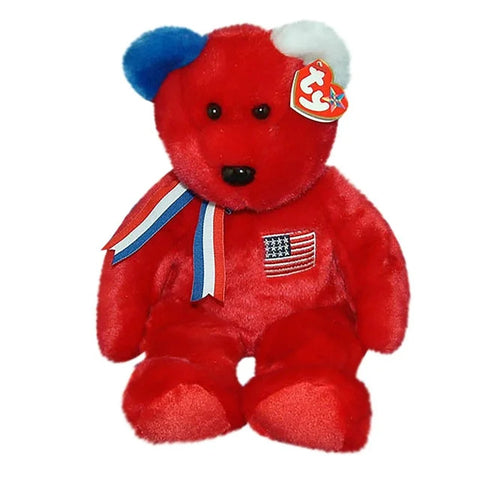 TY Beanie Baby 8.5" - America Red 2002 Bear American Red Cross