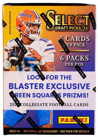 2023 Panini Select Draft Picks NCAA NFL Blaster (Fanatics) 20-Box Sealed Case