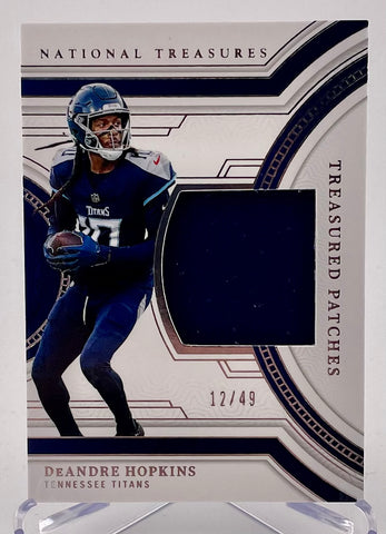 Titans DeAndre Hopkins 2023 Panini National Treasures No.TP-DHO #12/49 Relic Single Card