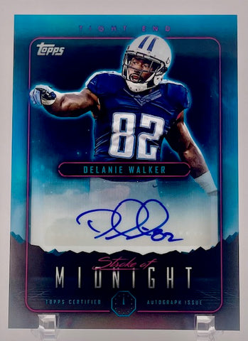 Titans Delanie Walker 2024 Topps Midnight No.SMA-DW Autographed Single Card