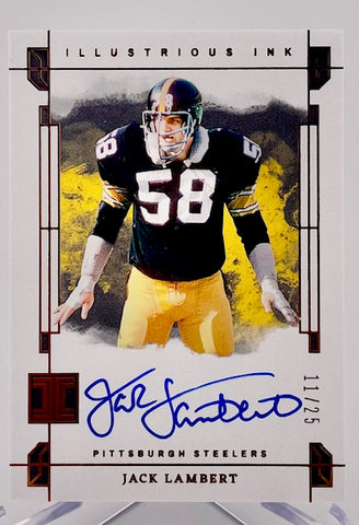 Steelers Jack Lambert 2024 Panini Impeccable No.ILL-JLT #11/25 Autographed Single Card