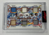 Brett Schmidt Henderson Sandberg Puckett Ripken Jr. 2021 Leaf Ultimate Sports No.UM6-13 #8/30 Relic Single Card