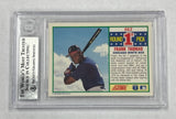 White Sox Frank Thomas 1990 Score No.663 Beckett Authentic Autographed Rookie Single Card