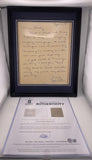 Colts 8x10 Letter - Johnny Unitas - Autographed Hand Written Letter w/ Picture and w/ Beckett COA