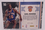 Knicks Earl Monroe 2010-11 Panini Limited No.10 #37/49 Single Card