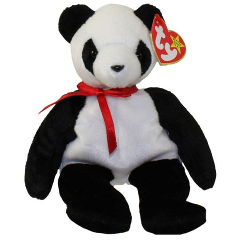 TY Beanie Baby 8" - Fortune the Panda Bear 1998