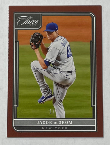 Mets Jacob DeGrom 2022 Panini Three & Two No.93 1/3 Single Card