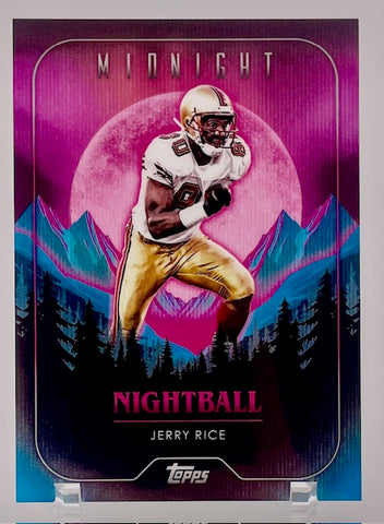 49ers Jerry Rice 2024 Topps Midnight No.NB-23 Single Card