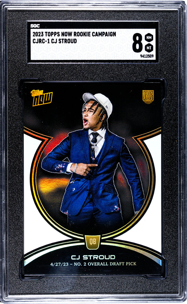 Texans CJ Stroud 2024 Topps Now No.CJRC-1 Rookie SGC Graded 8 Single C JP Sports Texans CJ Stroud 2024 Topps Now No.CJRC-1 Rookie SGC Graded 8 Single C JP Sports