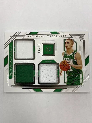 Celtics Payton Pritchard 2020-21 Panini National Treasures No.RM3-PPR #30/99 Relic Rookie Single Card