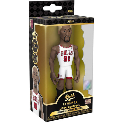 Bulls Funko Pop Vinyl Premium Gold Series 2 - NBA Basketball - Dennis Rodman 5"