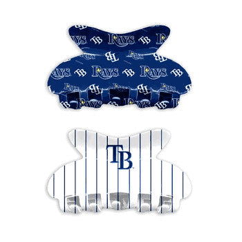 Rays Team Hair Claw 2-Pack Set