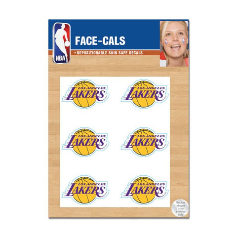 Lakers Face Cals Tattoos 6-Pack