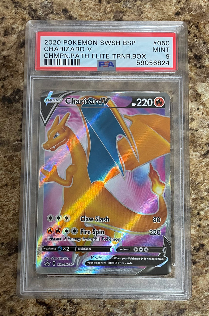 Pokemon Charizard V PSA sold 9