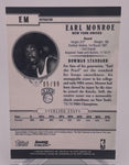 Knicks Earl Monroe 2008 Bowman Sterling No.EM #05/99 Refractor Relic Single Card