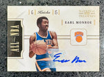 Knicks Earl Monroe 2011 Panini National Treasures No.7 #10/25 Autographed Single Card