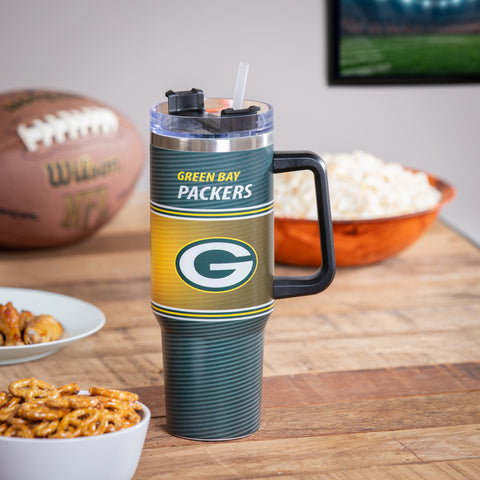 Packers 40oz Stainless Steel Canyon Cup w/ Straw