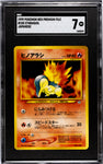 Pokémon Cyndaquil 1999 Japanese Neo Premium File No. 155 SGC Graded 7 Single Card