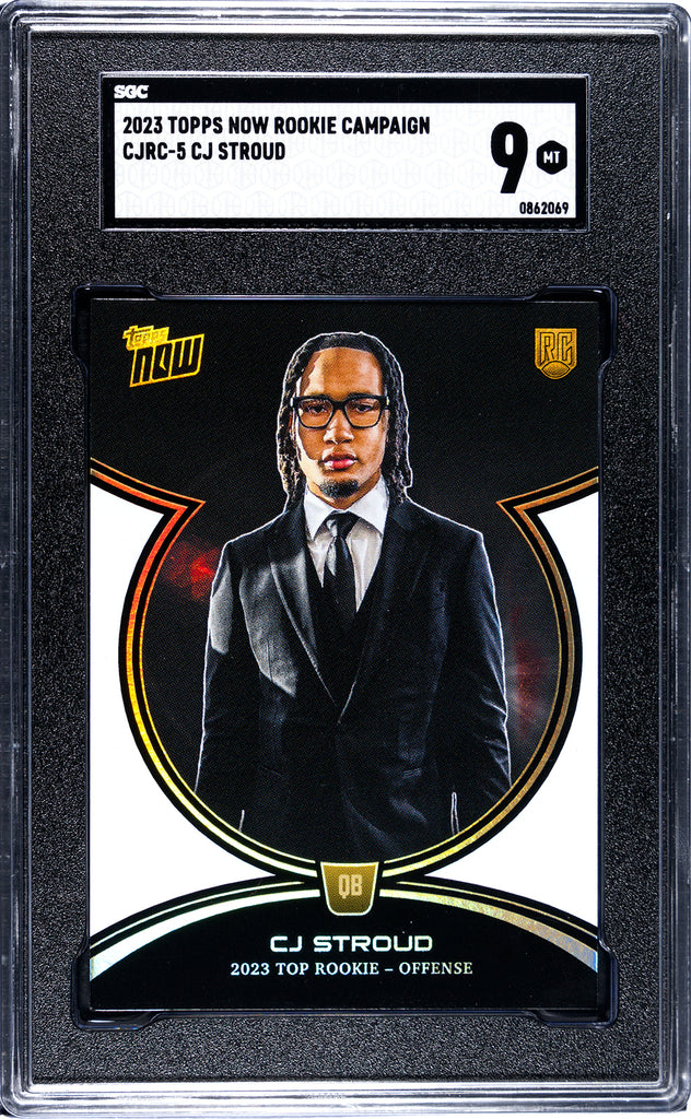 Texans CJ Stroud 2024 Topps Now No.CJRC-5 Rookie SGC Graded 9 Single C JP Sports Texans CJ Stroud 2024 Topps Now No.CJRC-5 Rookie SGC Graded 9 Single C JP Sports