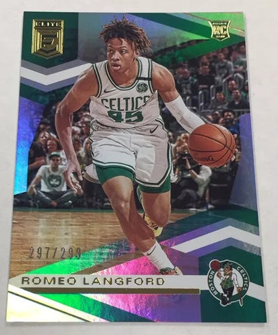 Celtics Romeo Langford 2019-20 Donruss Elite #297/299 No.132 Rookie Single Card