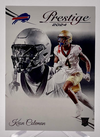 Bills/FSU Keon Coleman 2024 Panini Prestige H2 No.339 Rookie Single Card