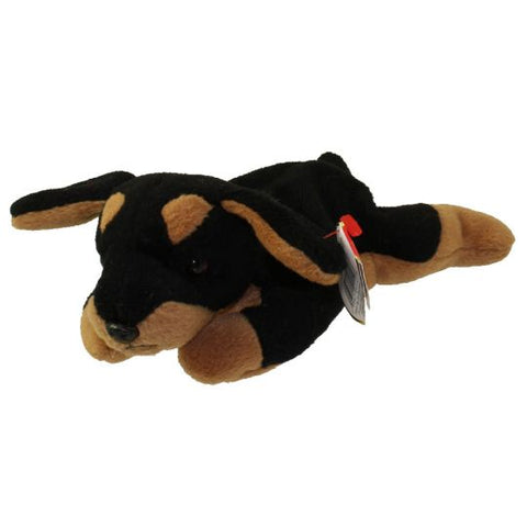 TY Beanie Baby 8" - Doby the Doberman Dog 1996