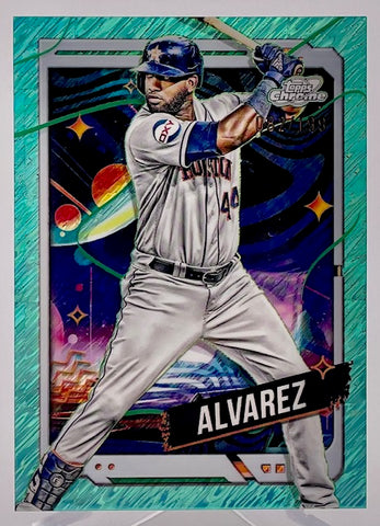 Astros Yordan Alvarez 2024 Topps Chrome Cosmic No.182 #082/199 Single Card