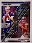 Patriots/Commanders Drake Maye/Jayden Daniels 2024 Panini Contenders No.22 Single Card