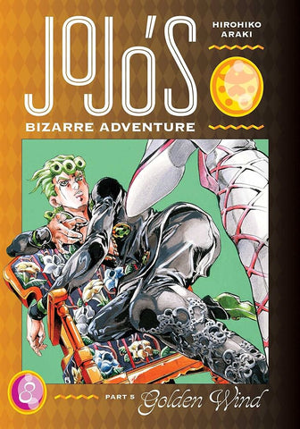 JoJo's Bizarre Adventure Volume #8: Part 5 Golden Wind Year 2025 Hard Cover Graphic Novel Book