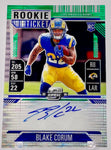 Rams Blake Corum 2024 Panini Contenders Optic No.112 #20/30 Autographed Rookie Single Card