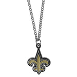 Saints Chain Necklace w/ Small Charm Logo