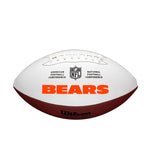 Bears Full Size Autograph White Panel Football