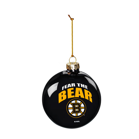 Bruins Ornament Blown Glass Bulb