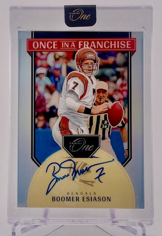 Bengals Boomer Esiason 2024 Panini One No.338 #46/99 Autographed Single Card