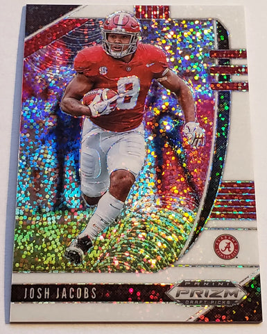 Alabama Josh Jacobs 2020 Prizm Draft Picks No. 57 White Sparkle Single Card