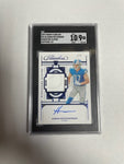 Lions Aidan Hutchinson 2022 Panini Flawless No.SG-AH 1/8 Autograph Relic RPA Rookie SGC Graded 9 Single Card