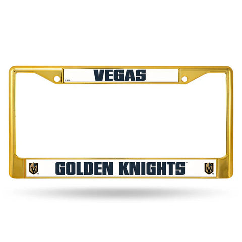 Knights Chrome License Plate Frame Color Gold