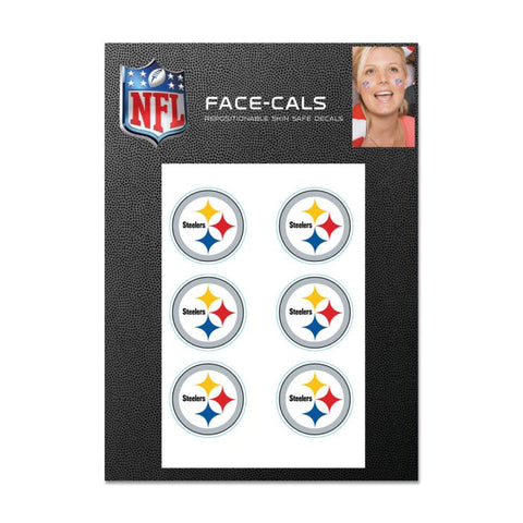Steelers Face Cals Tattoos 6-Pack