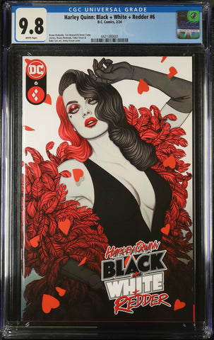 Harley Quinn Black+White+Redder Issue #6 February 2024 Variant Cover CGC Graded 9.8 Comic Book